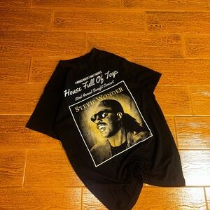 VintageBlack Stevie Wonder Concert T-Shirt